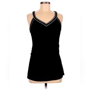 🖤 WHBM Embroidered Black & Silver Tank Top - NWT